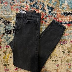 Madewell Black Faded Skinny Jeans